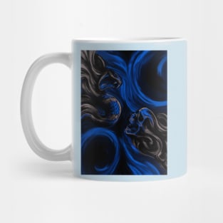 Skull & Snake (blue) Mug